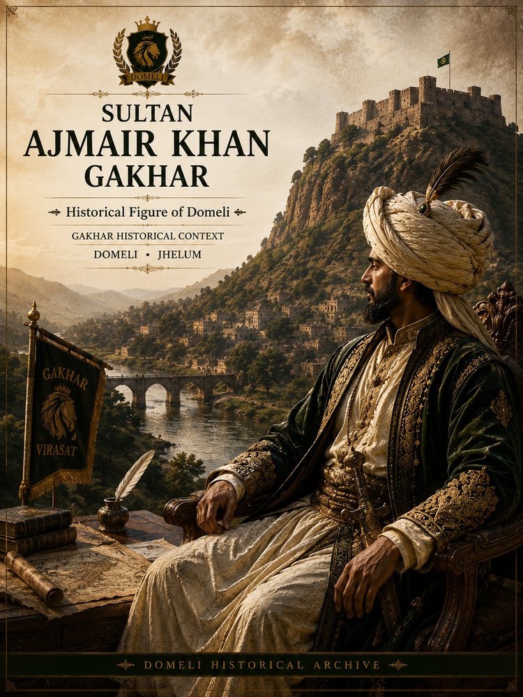 Sultan Ajmair Khan Gakhar — Domeli historical record